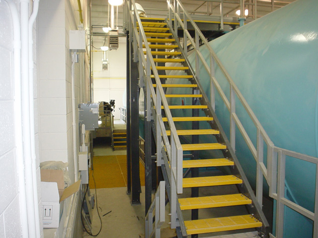  G R P Fibertred Stairway in Chemical Plant 