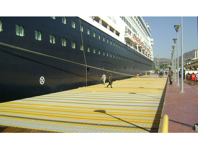 Fiberglass Pultruded Grating Dock 