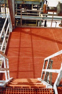 GRP Orange Moulded Grating PPG